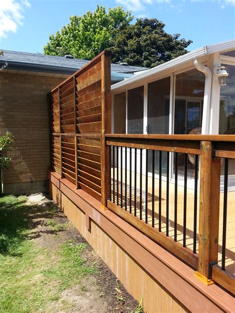 Deck Privacy Fence